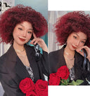 Embrace Style Afro Kinky Curly Wig Fluffy Bangs Comfort