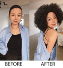 Embrace Style Afro Kinky Curly Wig Fluffy Bangs Comfort