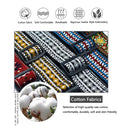 Embroidered Guitar Strap Soft Vintage Flowers Adjustable Cotton