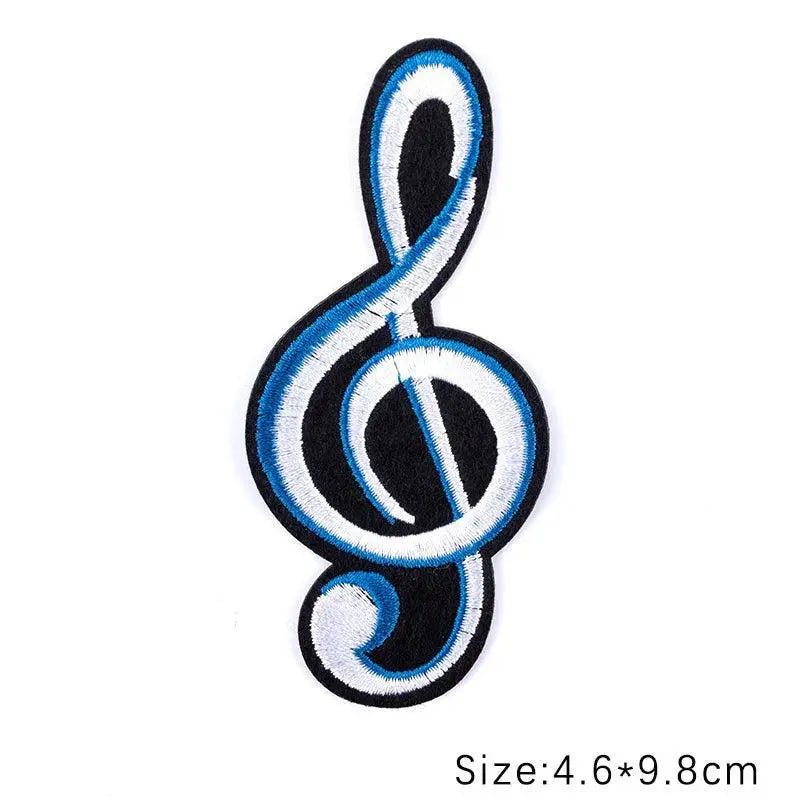 Embroidered Music Rock Patches For Punk Clothing Style