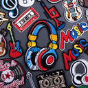 Embroidered Music Rock Patches for Clothing Punk Style