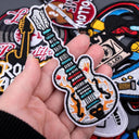 Embroidered Music Rock Patches for Clothing Punk Style