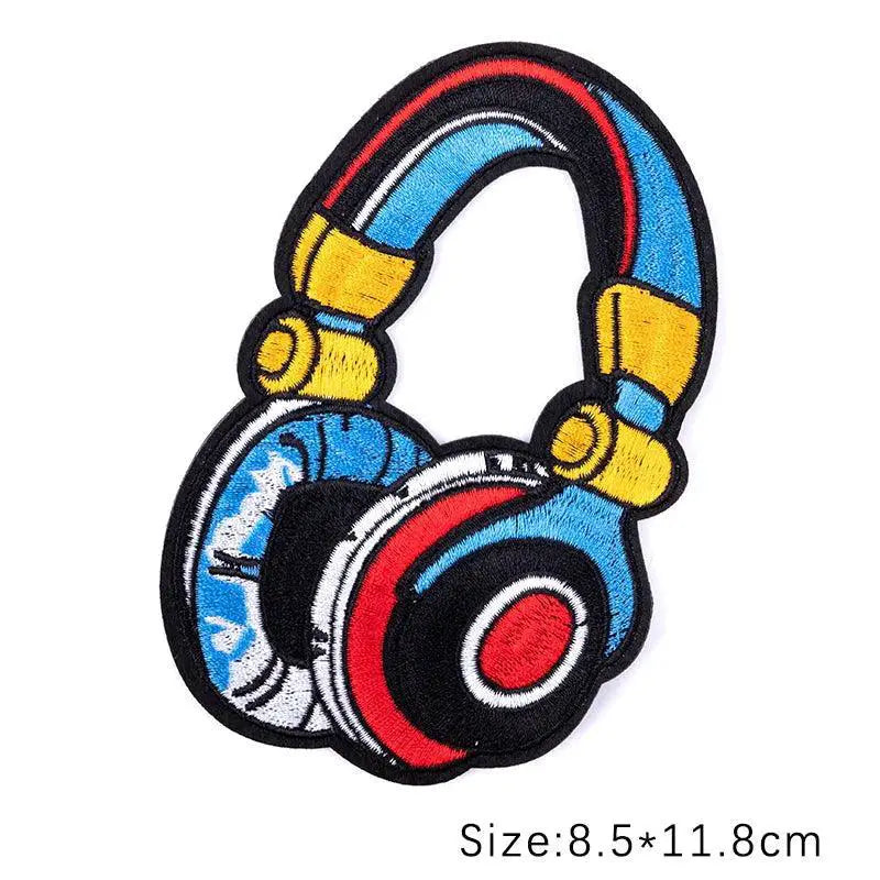 Embroidered Music Rock Patches For Punk Clothing Style