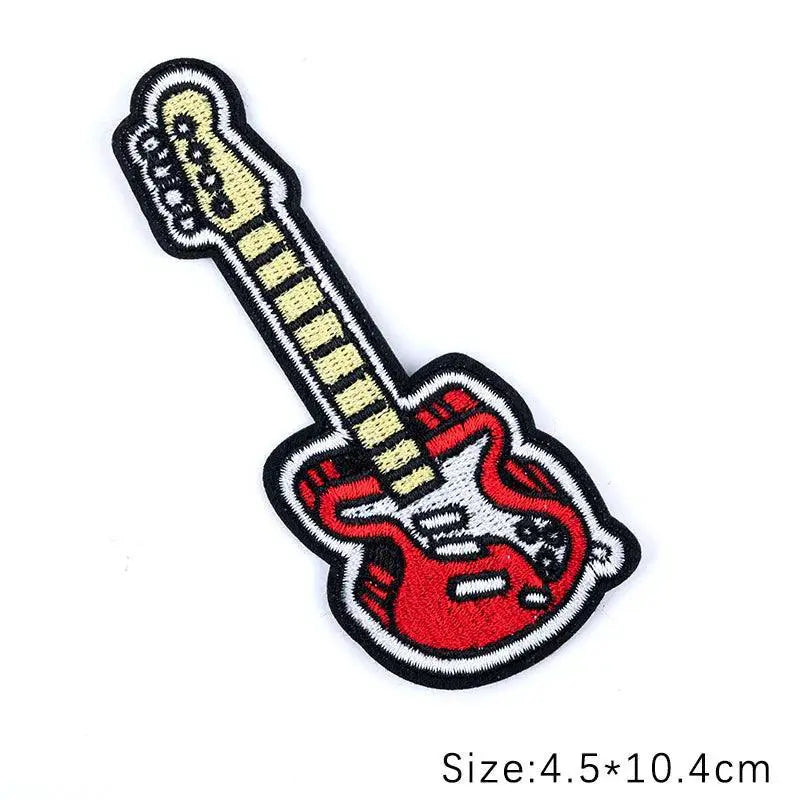Embroidered Music Rock Patches For Punk Clothing Style