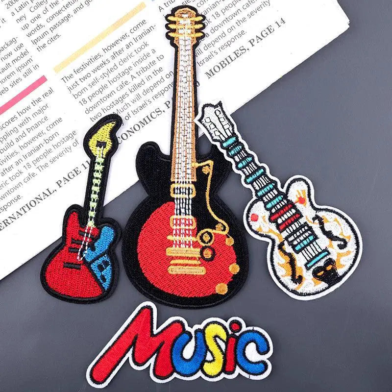 Embroidered Music Rock Patches For Punk Clothing Style