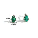 Emerald Earrings For Women Lightweight