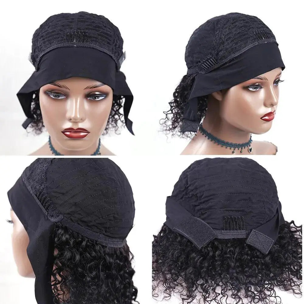 EMOL Brazilian Kinky Curly Headband Wig Beauty Boost