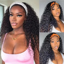EMOL Brazilian Kinky Curly Headband Wig Beauty Boost