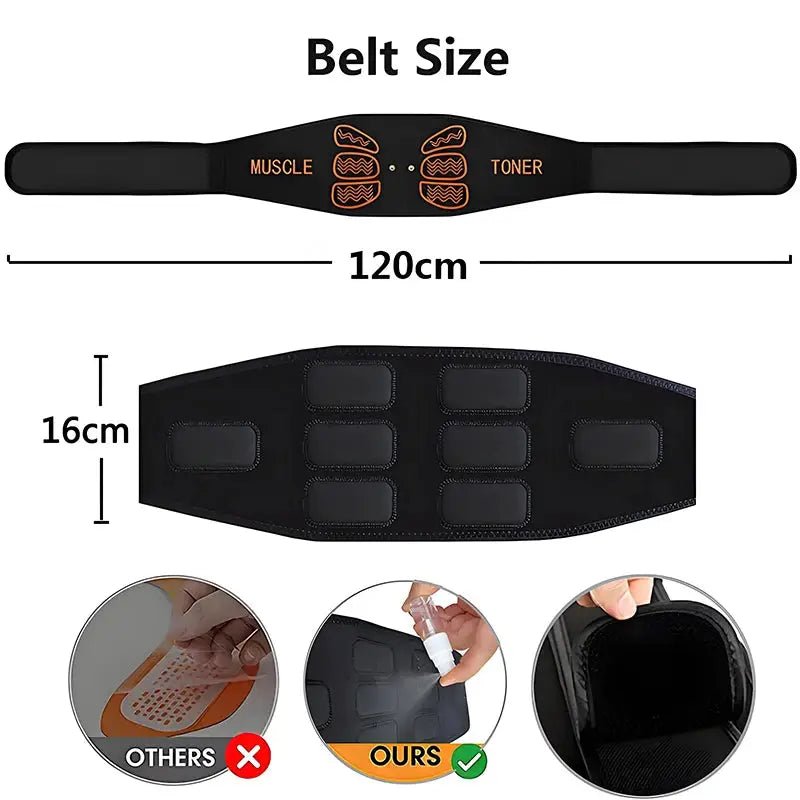 EMS Abdominal Belt for Faster Workouts