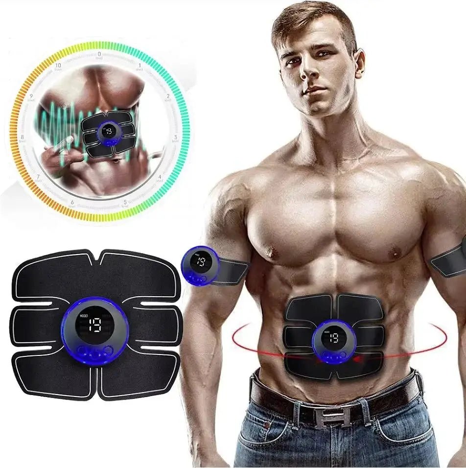 EMS Abdominal Muscle Stimulator USB Charging For Waist Fitness Patch Core Tone