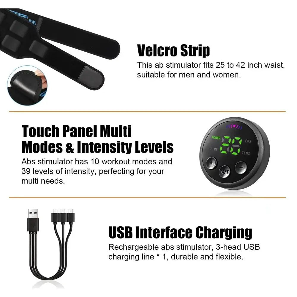 EMS Belt Massager for Home Core Toning