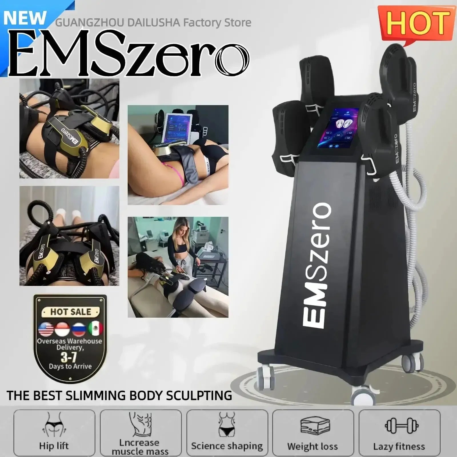 EMSZERO HIEMT RF Body Shaping Machine Fast Muscle Growth and Fat Burning