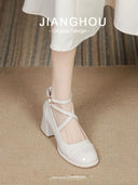 Enchanted Mary Jane Shoes Whimsical Cross Strap Style