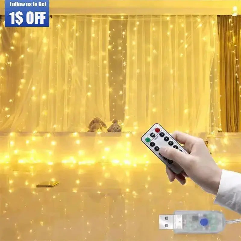 Enchanting 8 Mode LED Fairy Light Garland for Christmas