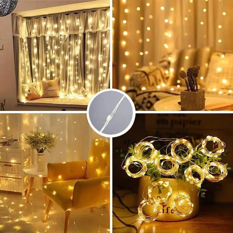Enchanting 8 Mode LED Fairy Light Garland for Christmas