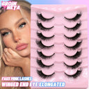 Enchanting Cat Eye Faux Mink Lashes for Stunning Winged Look