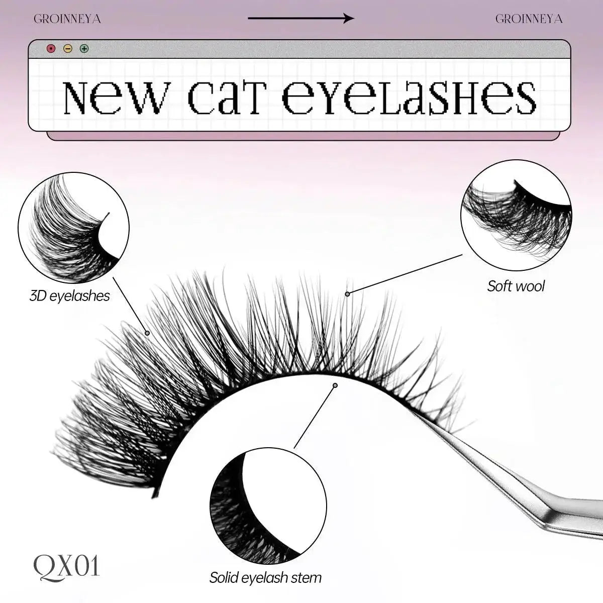 Enchanting Cat Eye Faux Mink Lashes for Winged Look