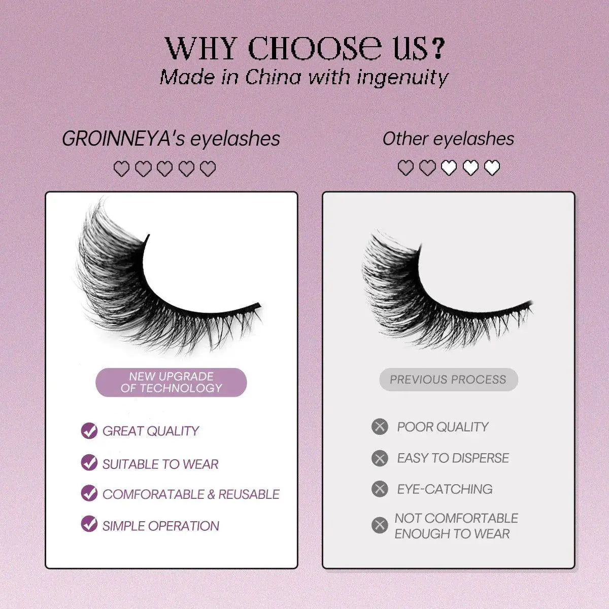 Enchanting Cat Eye Faux Mink Lashes for Winged Look
