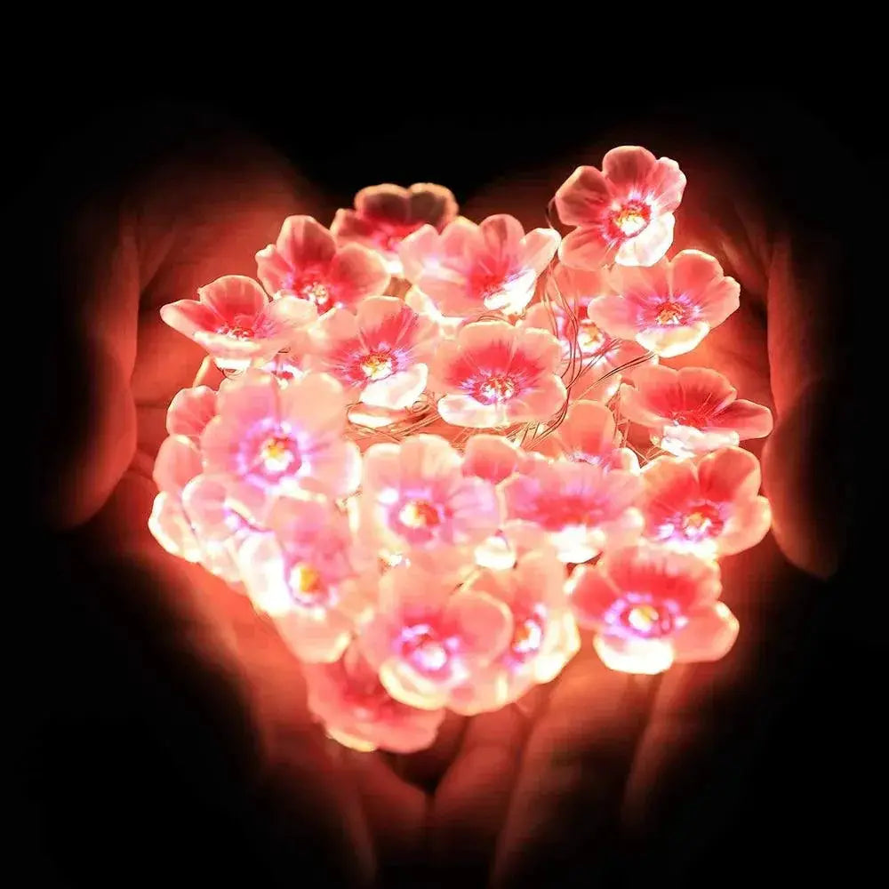 Cherry Blossom LED Fairy Lights For Outdoor Decor Deluxe