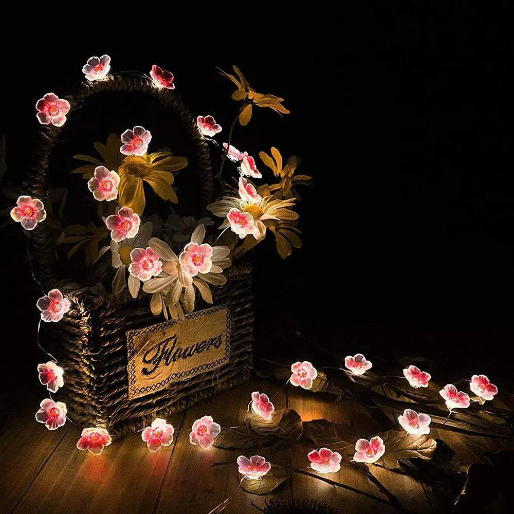 Cherry Blossom LED Fairy Lights For Outdoor Decor Deluxe