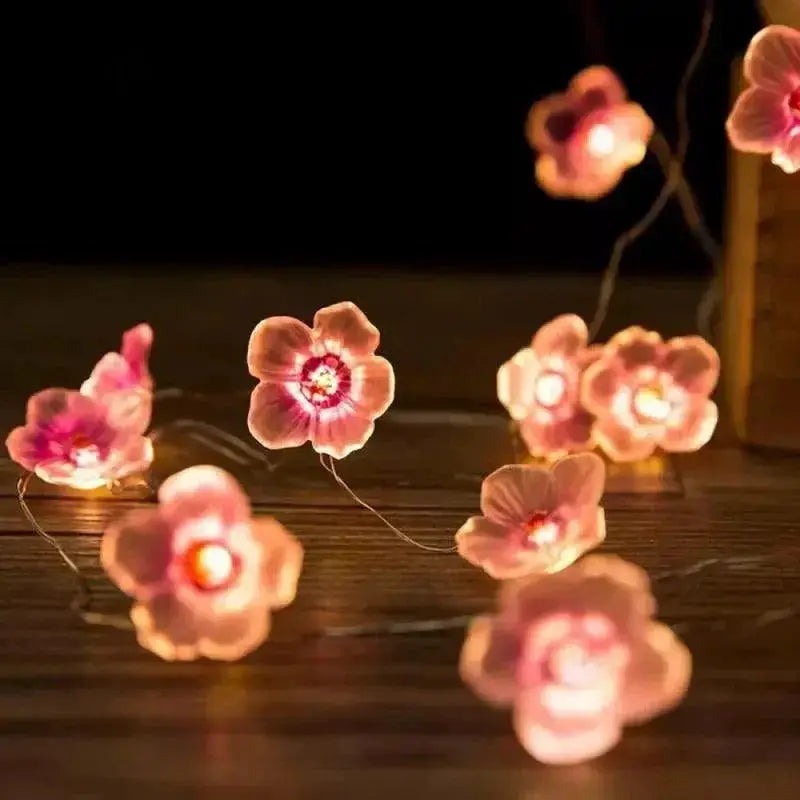 Cherry Blossom LED Fairy Lights For Outdoor Decor Deluxe
