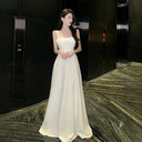 Airy Open Back Wedding Dress for Brides
