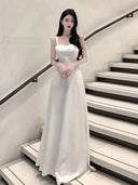 Airy Open Back Wedding Dress for Brides