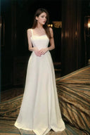 Airy Open Back Wedding Dress for Brides