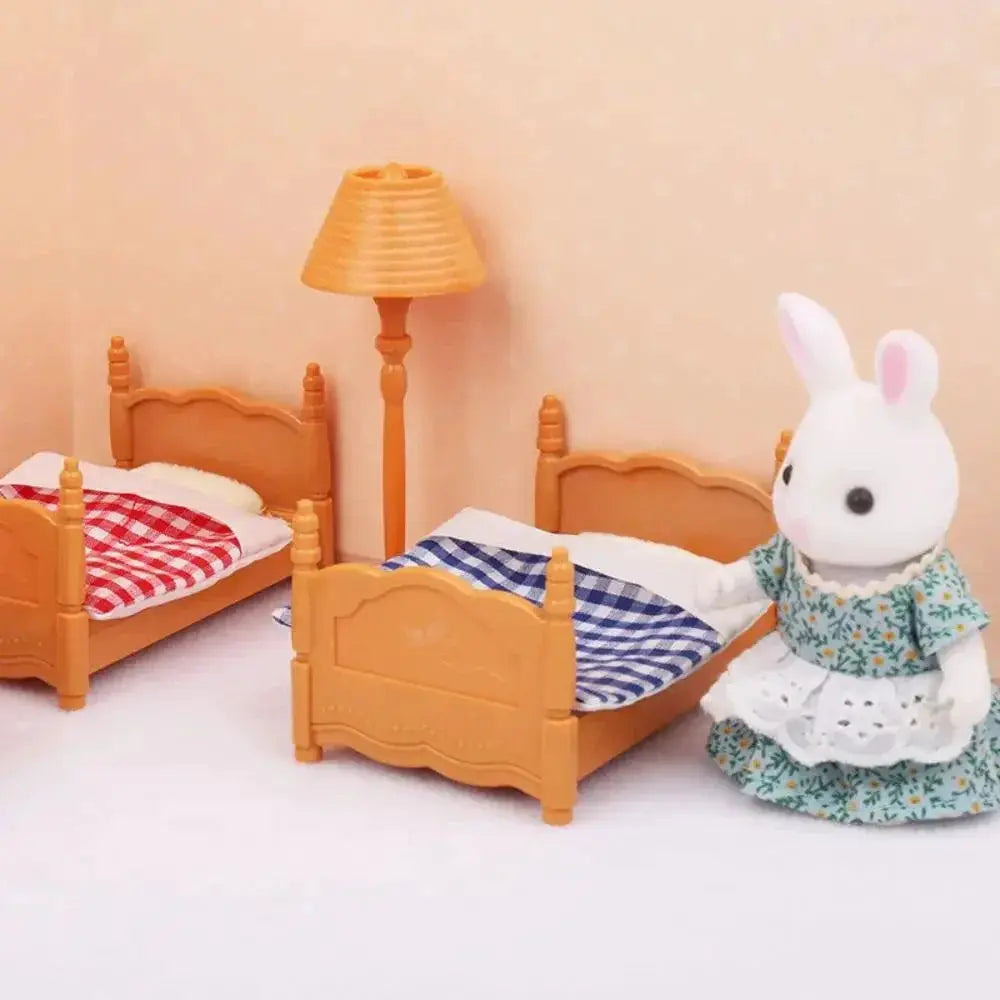 Enchanting Forest Animal Dollhouse Furniture Set For Dolls