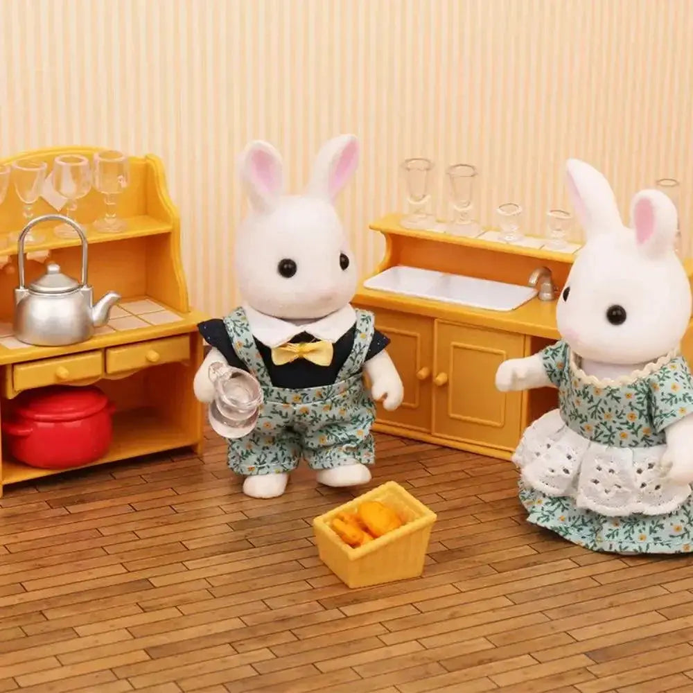 Enchanting Forest Animal Dollhouse Furniture Set For Dolls