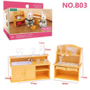 Enchanting Forest Animal Dollhouse Furniture Set for Dolls