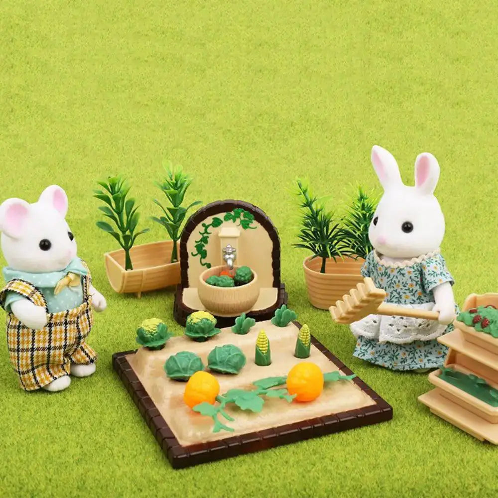 Enchanting Forest Animal Dollhouse Furniture Set For Dolls