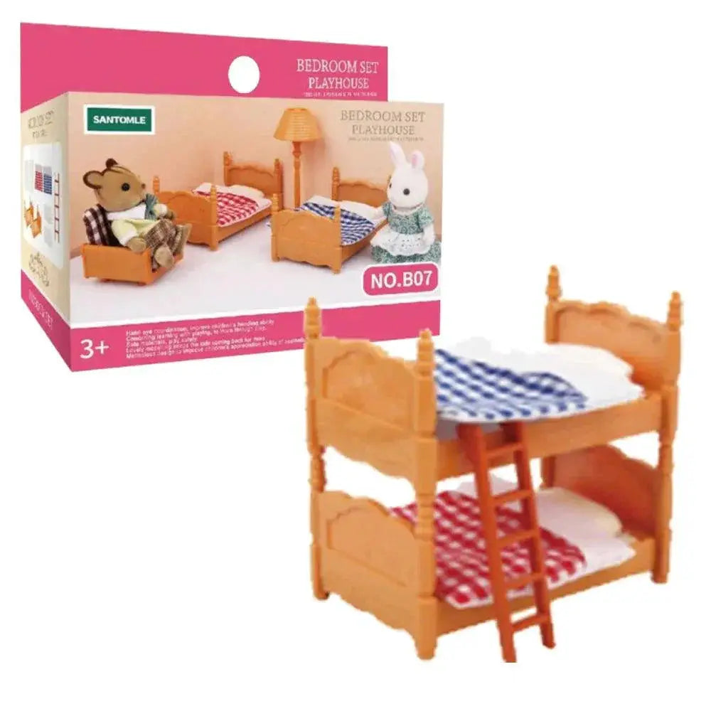 Enchanting Forest Animal Dollhouse Furniture Set For Dolls