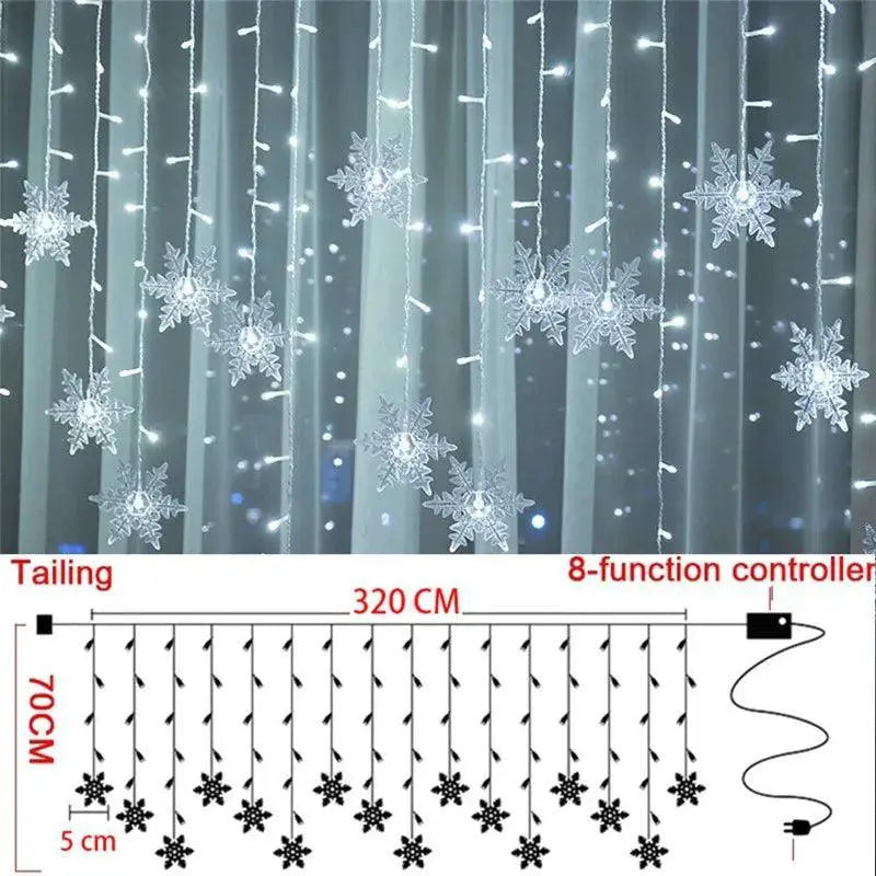 Enchanting LED Elk Bell String Lights for Magical Decor
