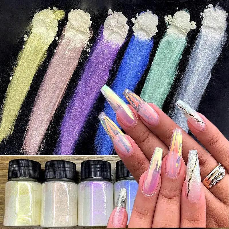 Enchanting Mermaid Holographic Nail Powder Aurora Glitter