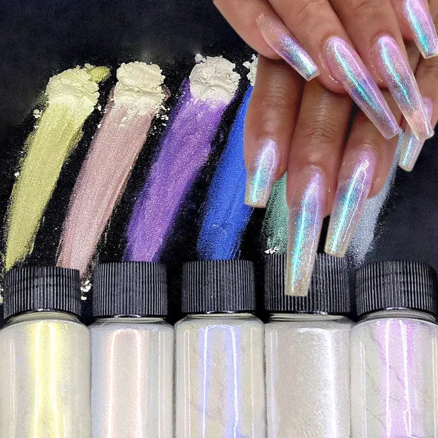 Enchanting Mermaid Holographic Nail Powder Aurora Glitter