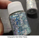 Enchanting Mermaid Holographic Nail Powder DIY Aurora Glitter Dust