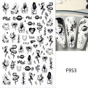 Enchanting Mystical Nail Art Stickers with Celestial Accents