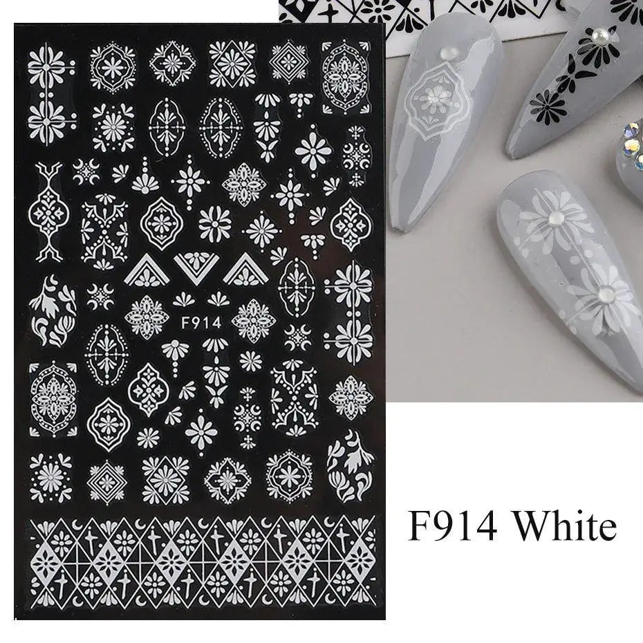 Easy Apply Nail Art Stickers for Pros — F951
