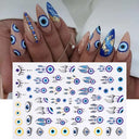 Enchanting Mystical Nail Art Stickers with Celestial Accents