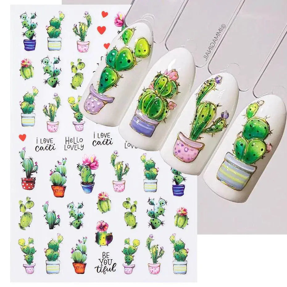 Easy Apply Nail Art Stickers for Pros — F958