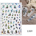 Enchanting Mystical Nail Art Stickers with Celestial Accents