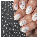 Enchanting Mystical Nail Art Stickers with Celestial Accents