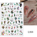 Enchanting Mystical Nail Art Stickers with Celestial Accents