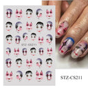 Enchanting Mystical Nail Art Stickers with Celestial Accents