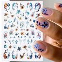 Enchanting Mystical Nail Art Stickers with Celestial Accents