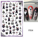 Enchanting Mystical Nail Art Stickers with Celestial Accents