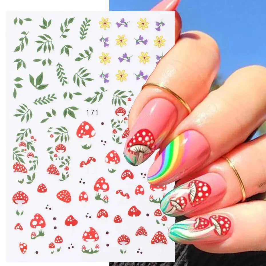 Easy Apply Nail Art Stickers for Pros — F953