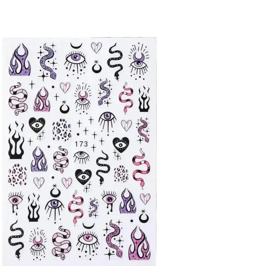 Easy Apply Nail Art Stickers for Pros — EB173