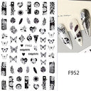 Enchanting Mystical Nail Art Stickers with Celestial Accents
